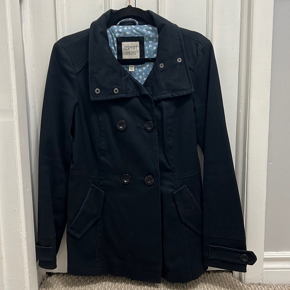 #035 Lightweight Coat Navy Esprit